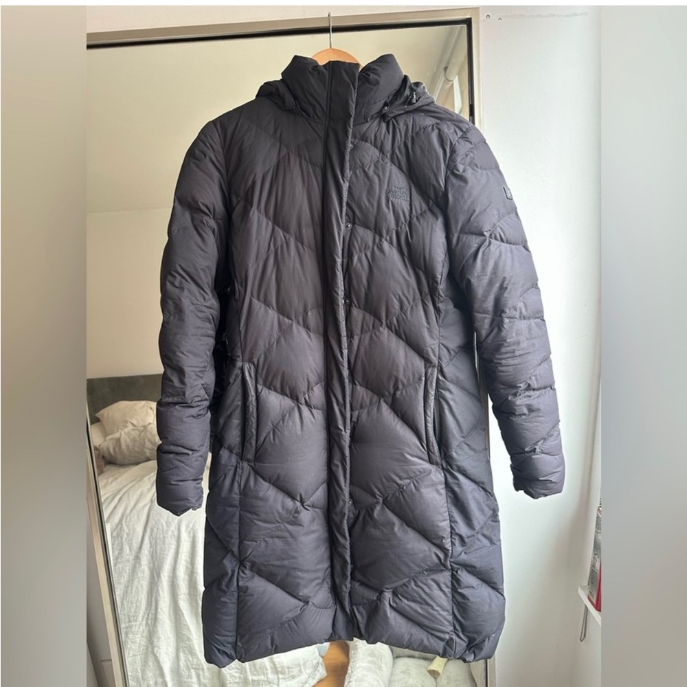 The North Face Black Quilted Puffer Coat with Hood